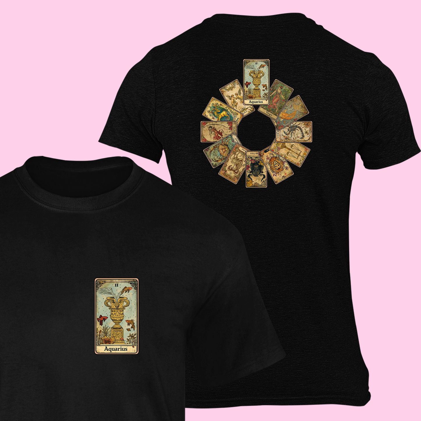 Tričko so znamením Vodnár (tarotové karty) - Bombové