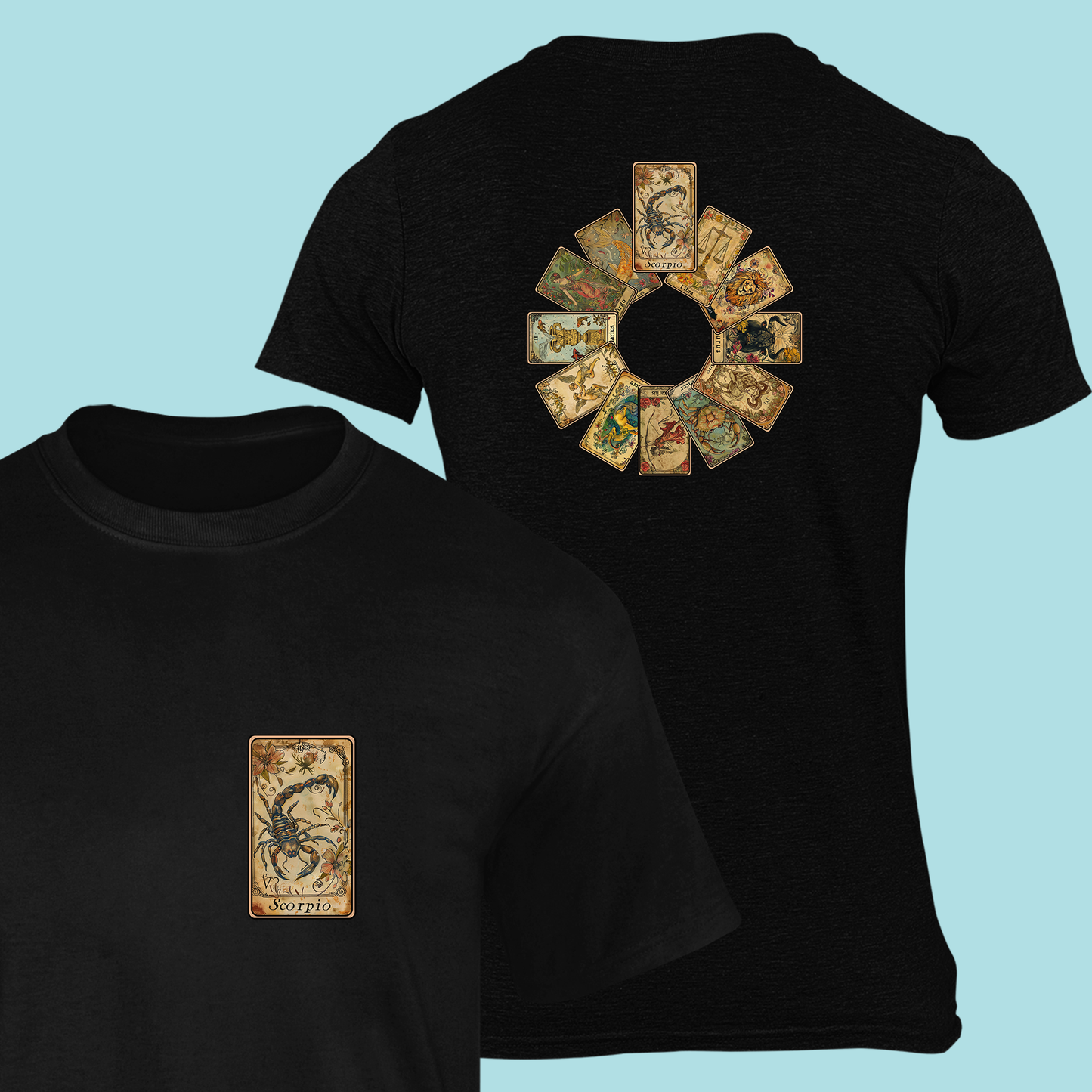 Tričko so znamením Škorpión (tarotové karty) - Bombové