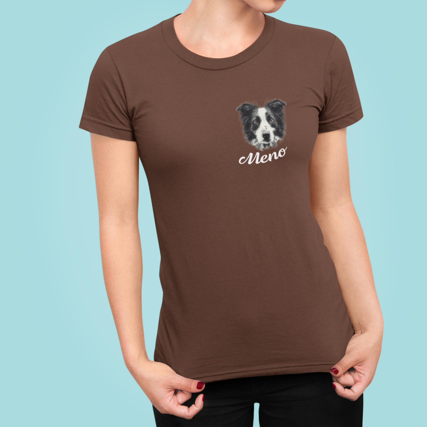 Tričko Border kolia | personalizované tričko s menom psíka - Bombové