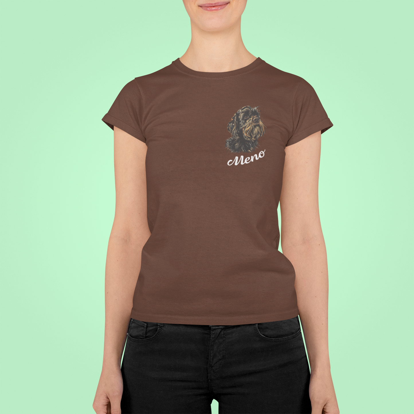 Tričko Bradáč | personalizované tričko s menom psíka - Bombové