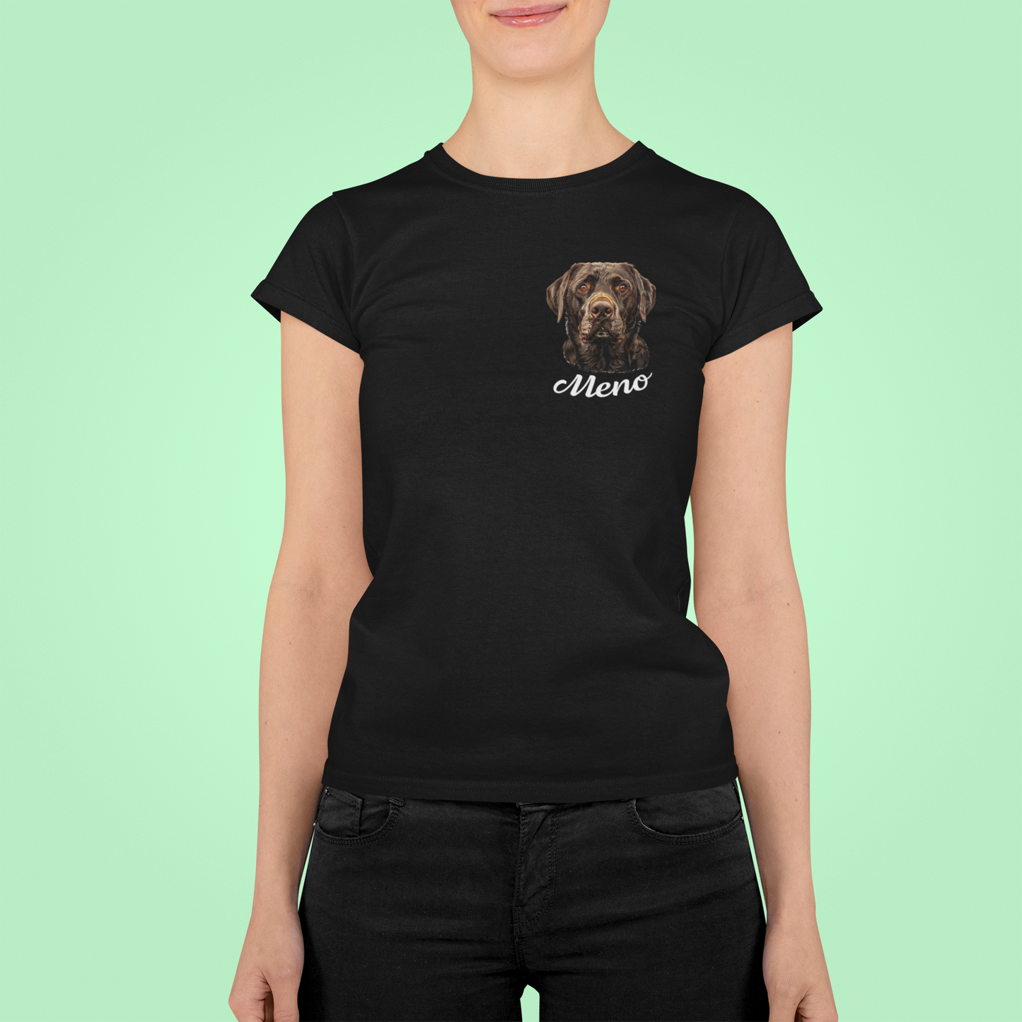 Tričko Čokoládový labrador | personalizované tričko s menom psíka - Bombové