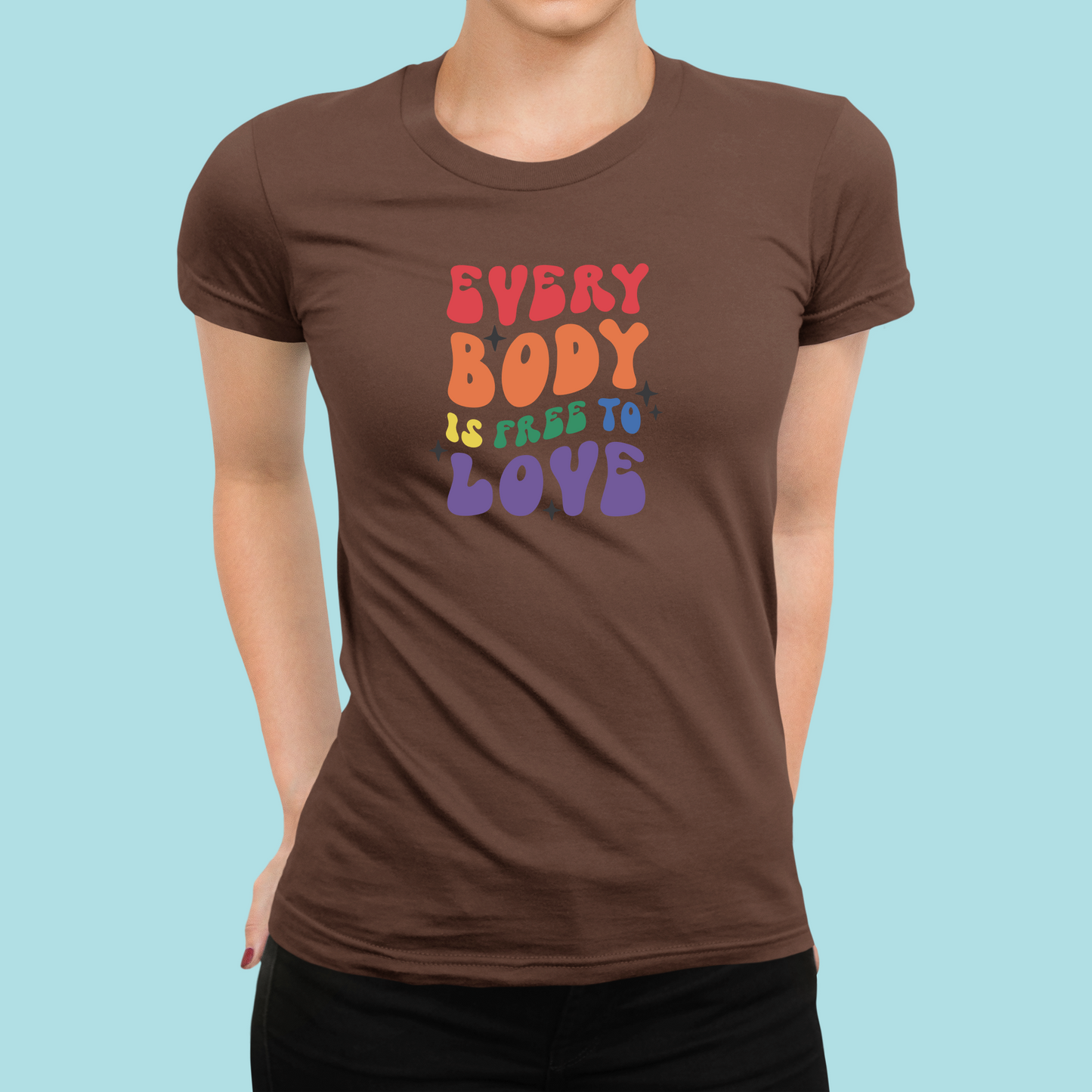 Tričko "Everybody is Free to Love" - Bombové