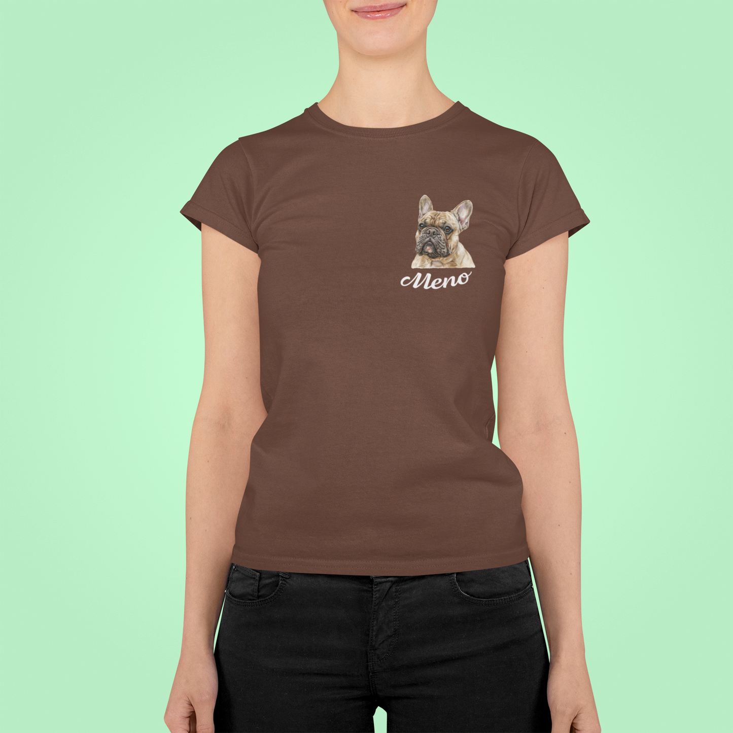 Tričko Francúzky buldog | personalizované tričko s menom psíka - Bombové