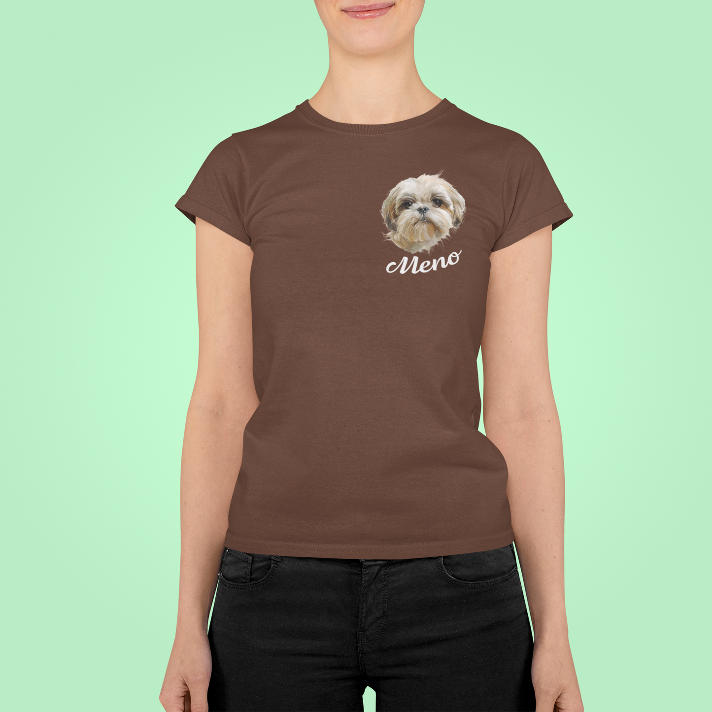 Tričko Ši-cu | personalizované tričko s menom psíka - Bombové