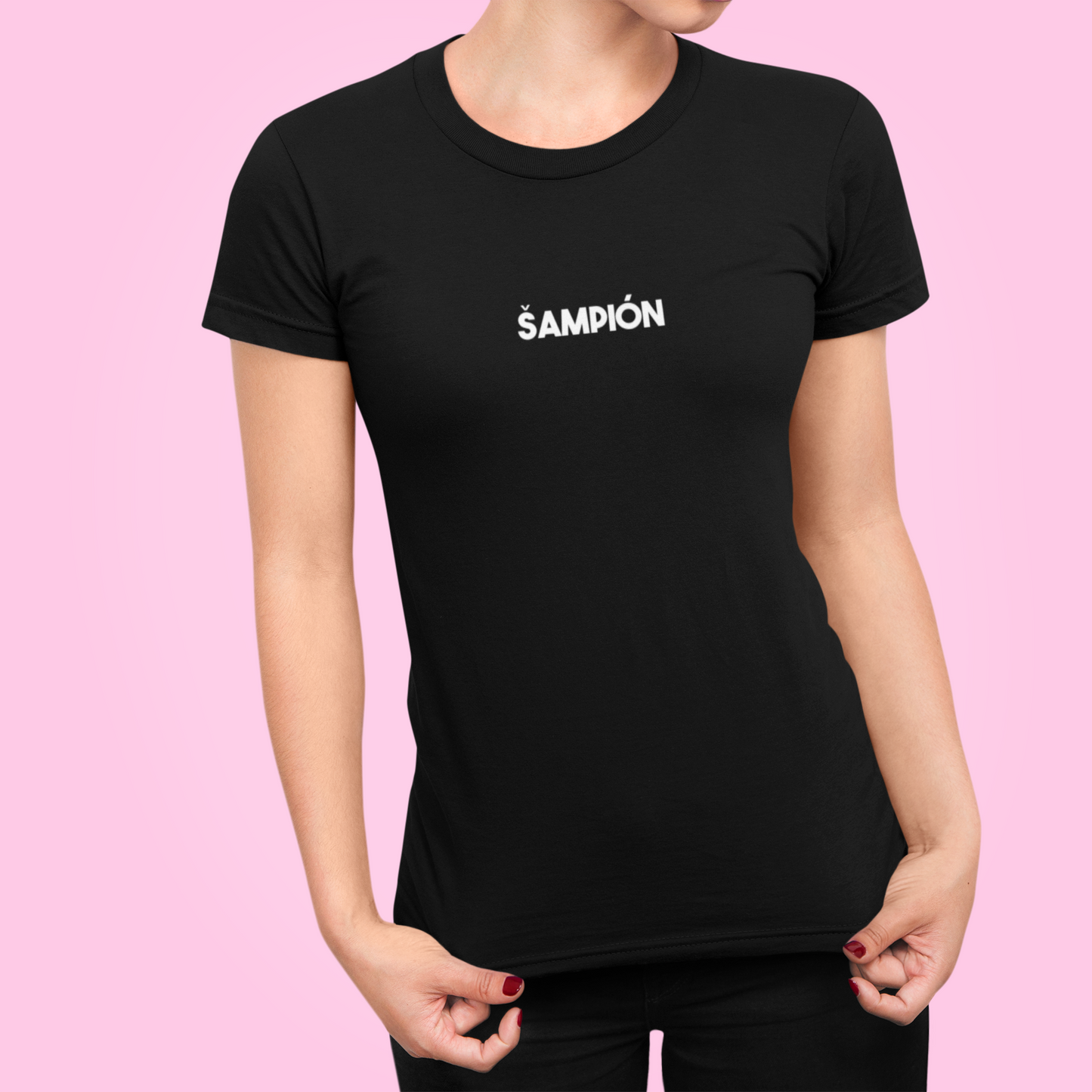 Tričko s nápisom "Šampión" - Bombové