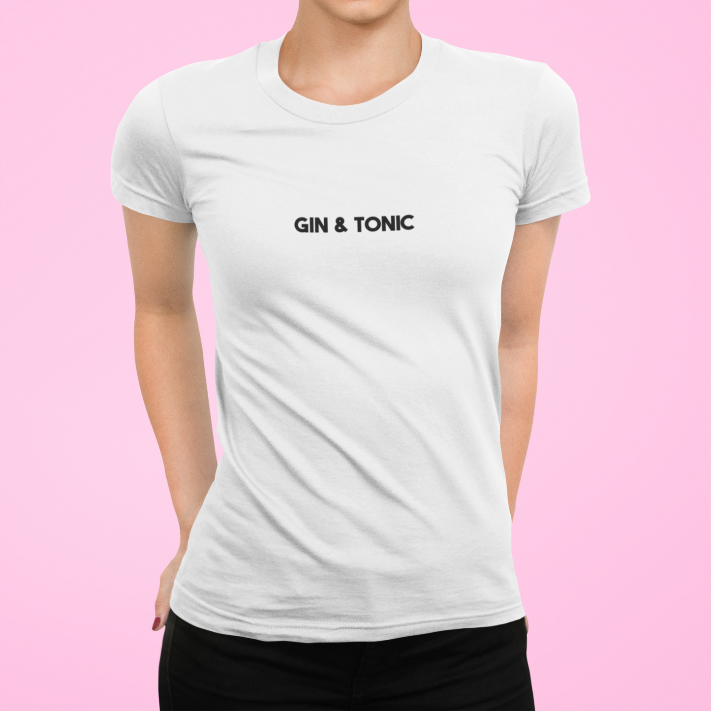 Tričko s nápisom "Gin & tonic" - Bombové