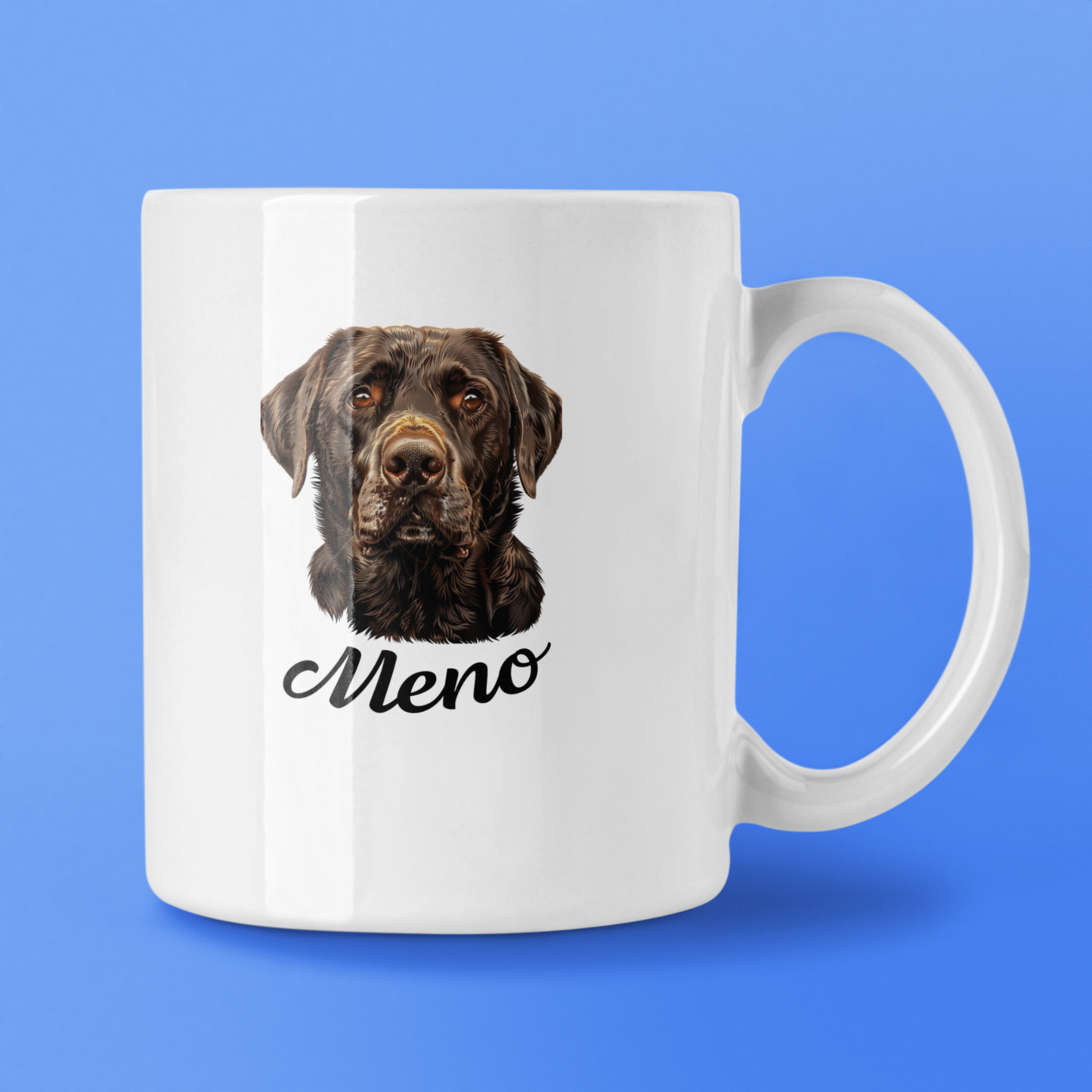 Hrnček Čokoladovy labrador| personalizovaný hrnček s menom psíka - Bombové