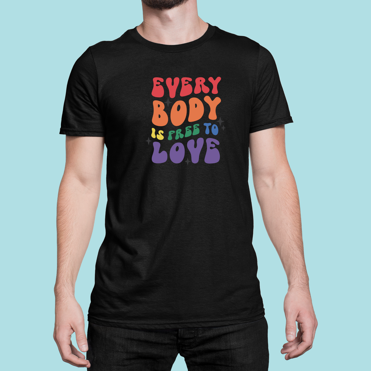 Tričko "Everybody is Free to Love" - Bombové