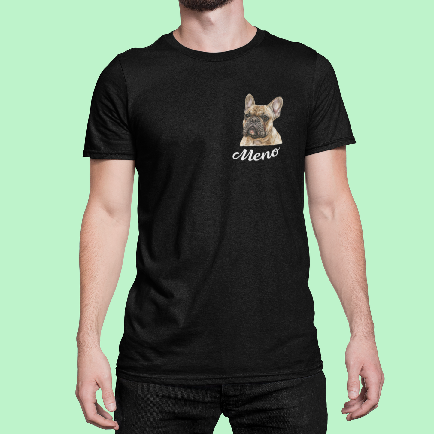 Tričko Francúzky buldog | personalizované tričko s menom psíka - Bombové