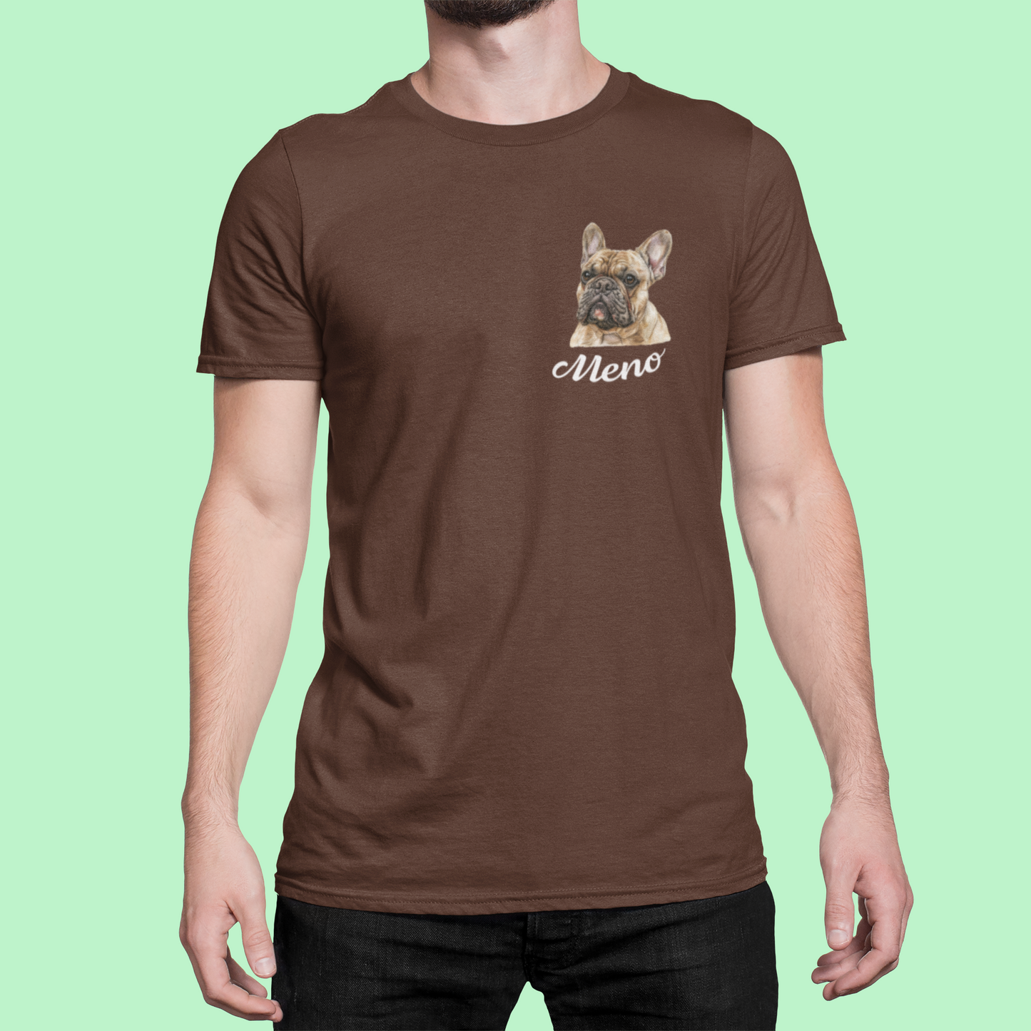 Tričko Francúzky buldog | personalizované tričko s menom psíka - Bombové
