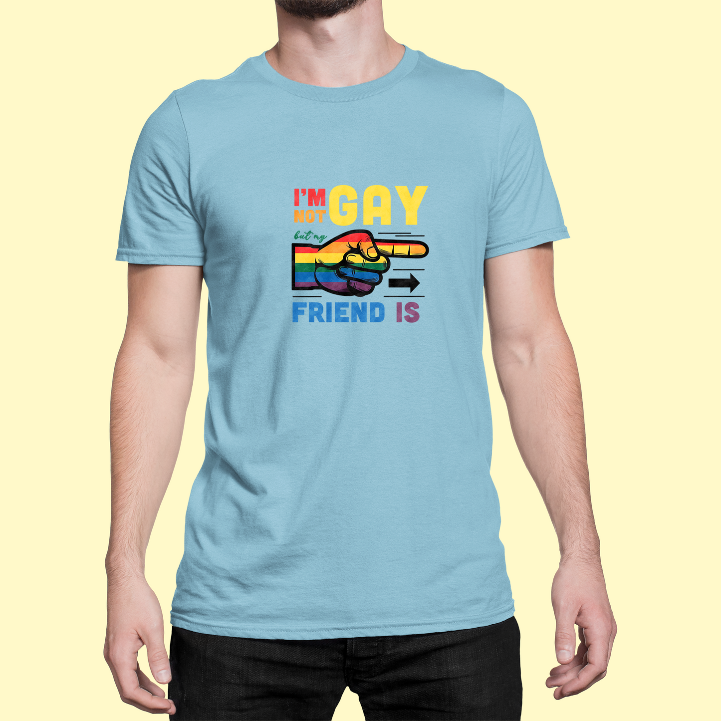 Tričko "I am not gay, but my friend is" - Bombové