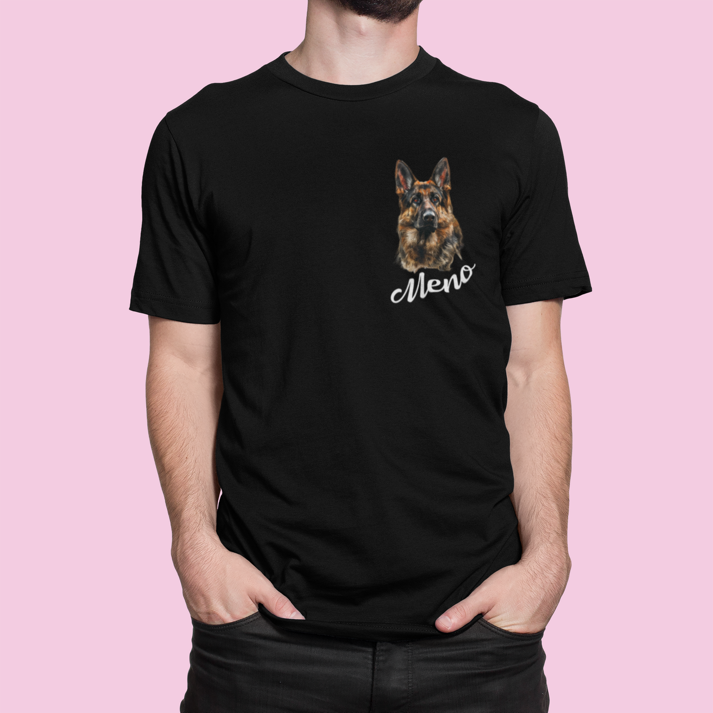 Tričko Nemecký ovčiak | personalizované tričko s menom psíka - Bombové