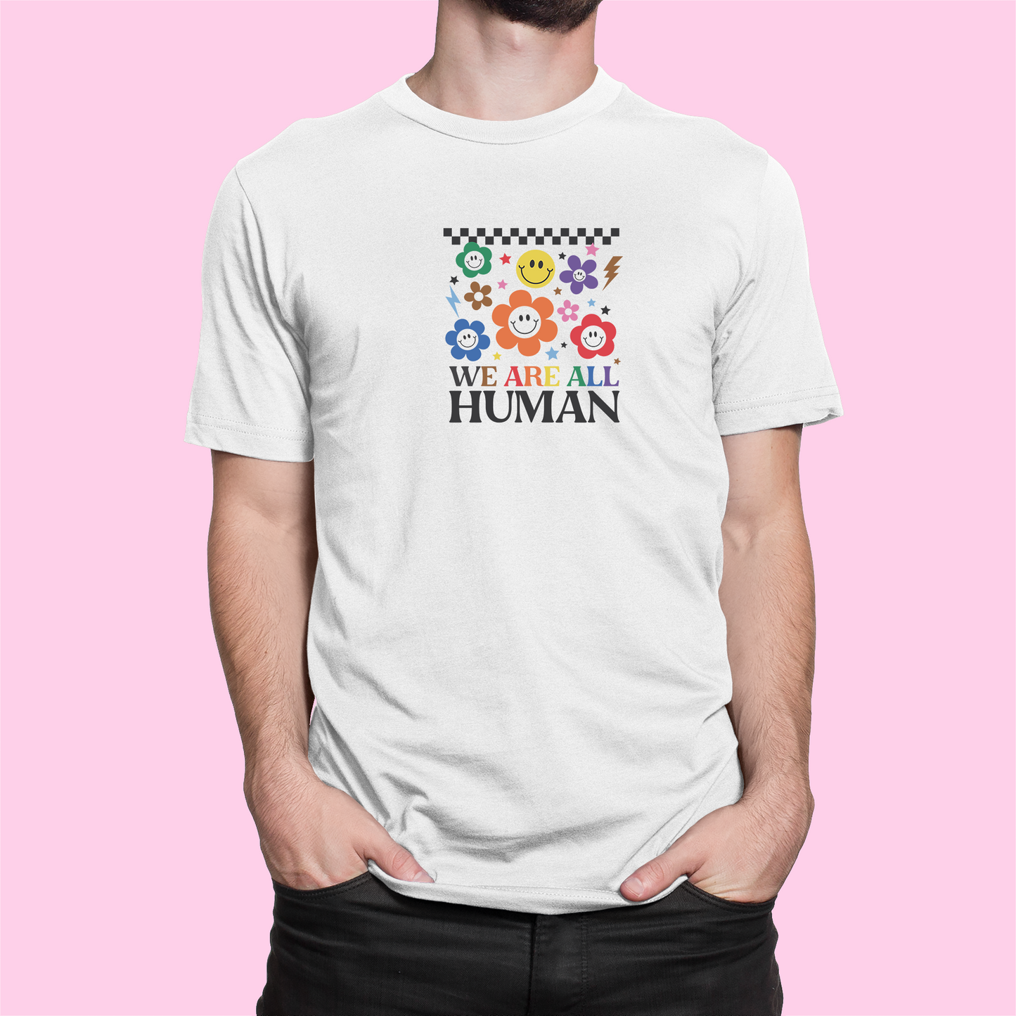 Tričko "We are all human" - Bombové