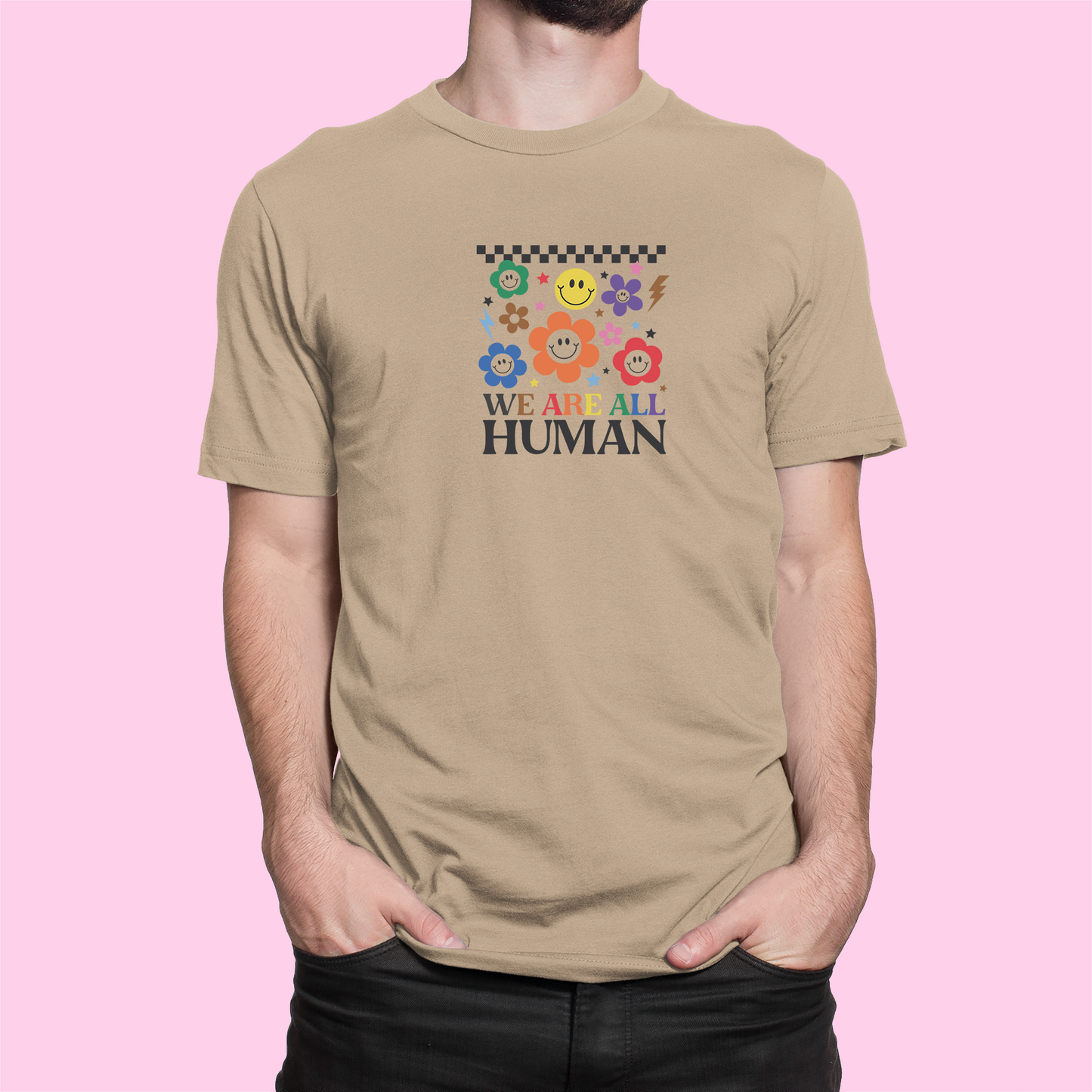 Tričko "We are all human" - Bombové