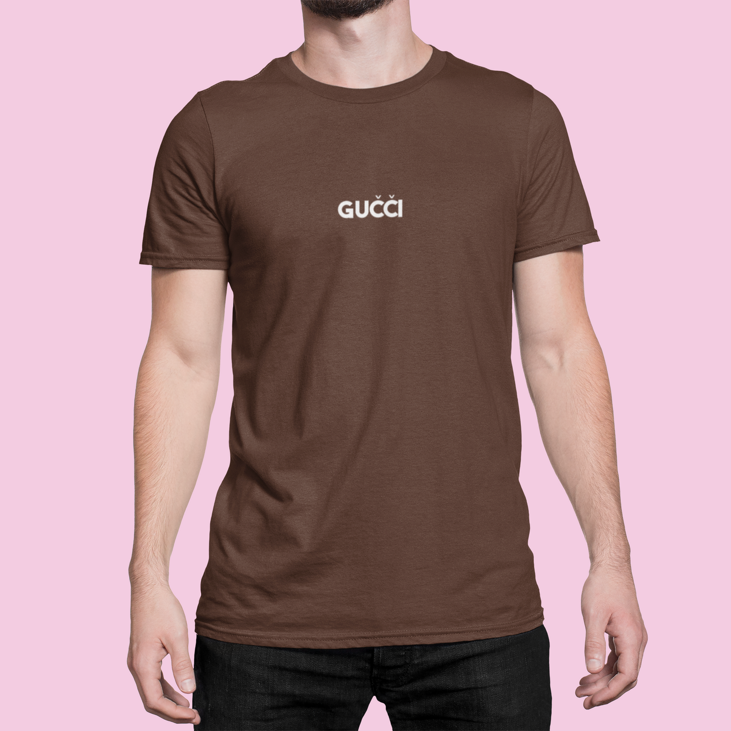Tričko s nápisom "Gučči" - Bombové