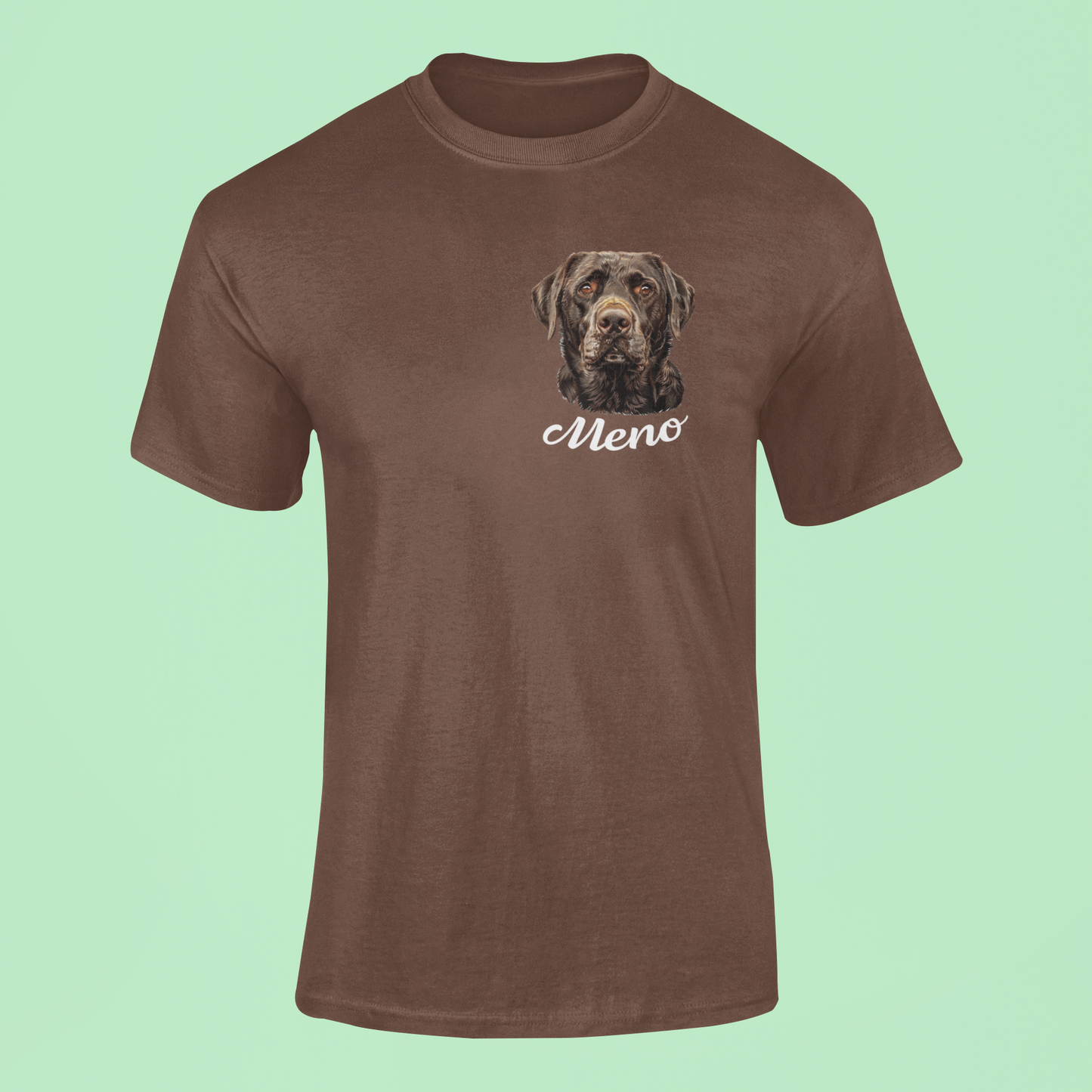 Tričko Čokoládový labrador | personalizované tričko s menom psíka - Bombové