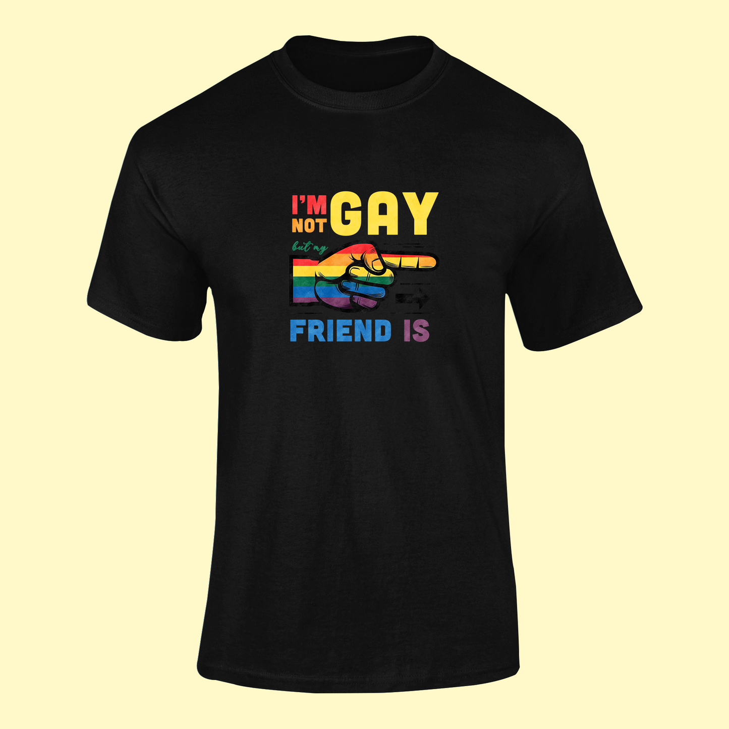 Tričko "I am not gay, but my friend is" - Bombové
