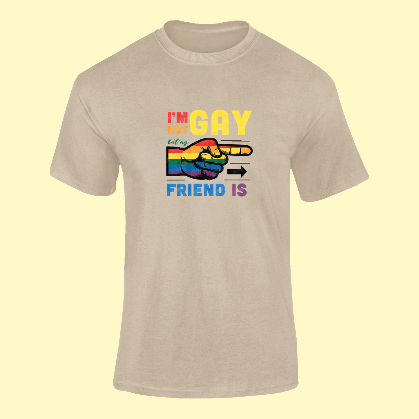 Tričko "I am not gay, but my friend is" - Bombové
