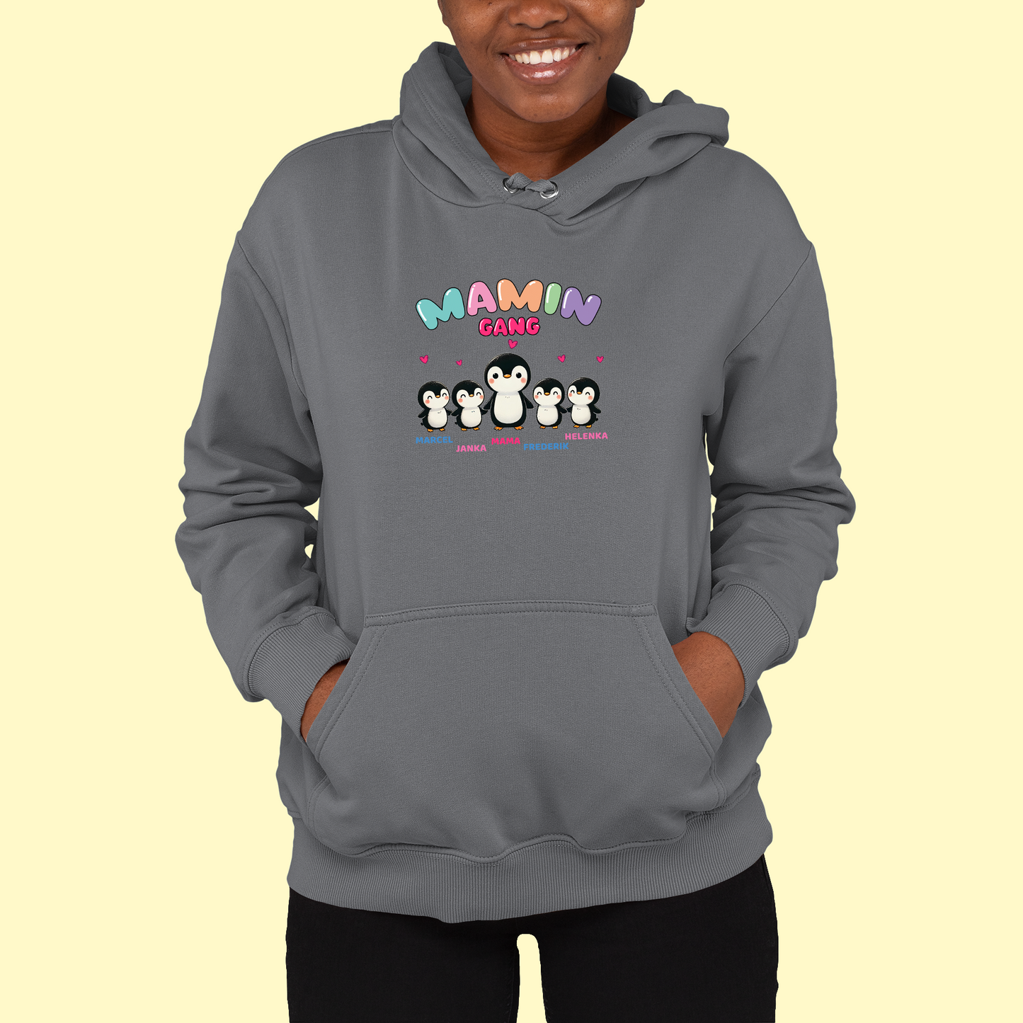 Mikina | Darček pre mamu | Mamin gang - tučniaky |