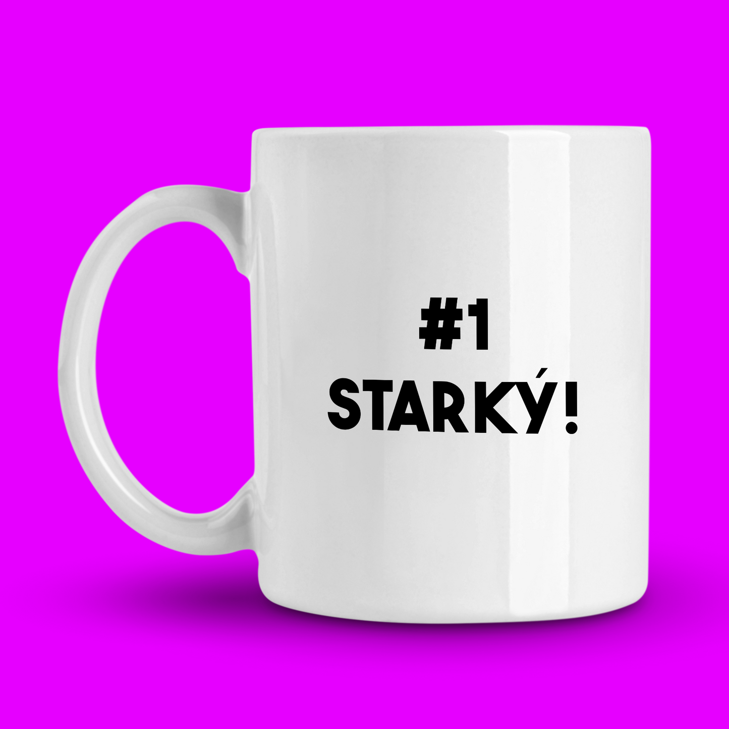 Hrnček | Darček pre dedka | #1 STARKÝ |