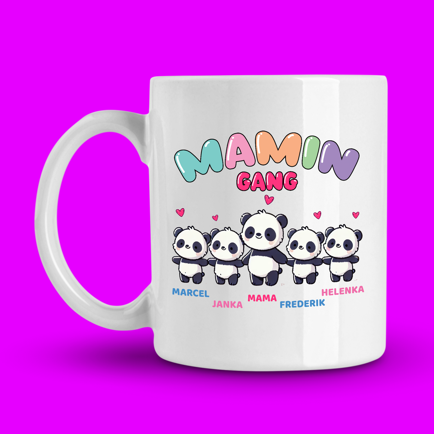 Hrnček | Darček pre mamu | Mamin gang - pandy |