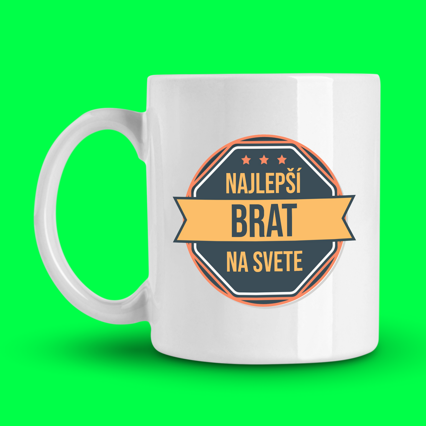 Hrnček | Darček pre brata | Odznak najlepšieho brata |