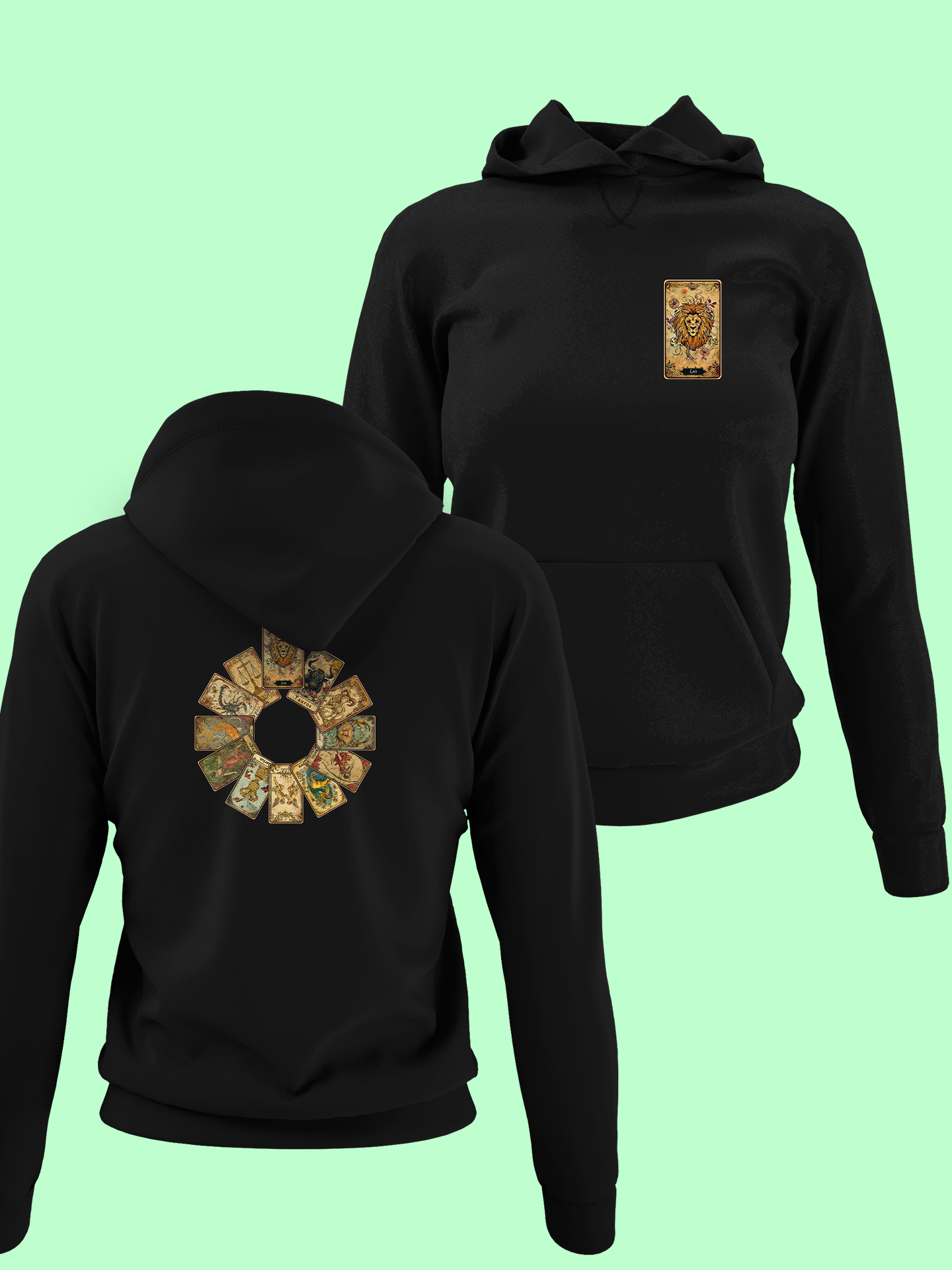 Mikina so znamením Lev (tarotové karty)