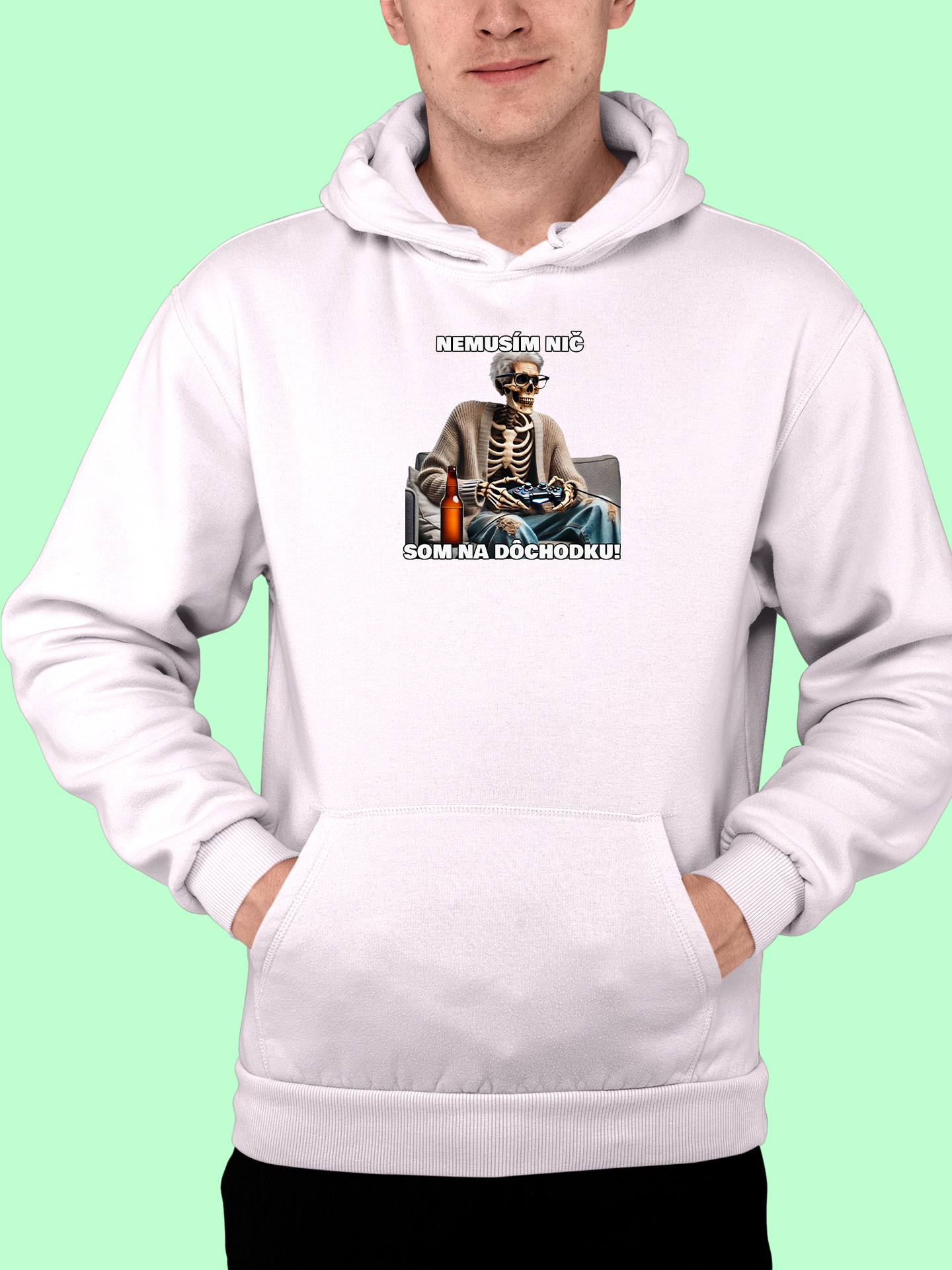 Mikina | Darček pre dedka | Nemusím nič som na dôchodku - dedko hráč |