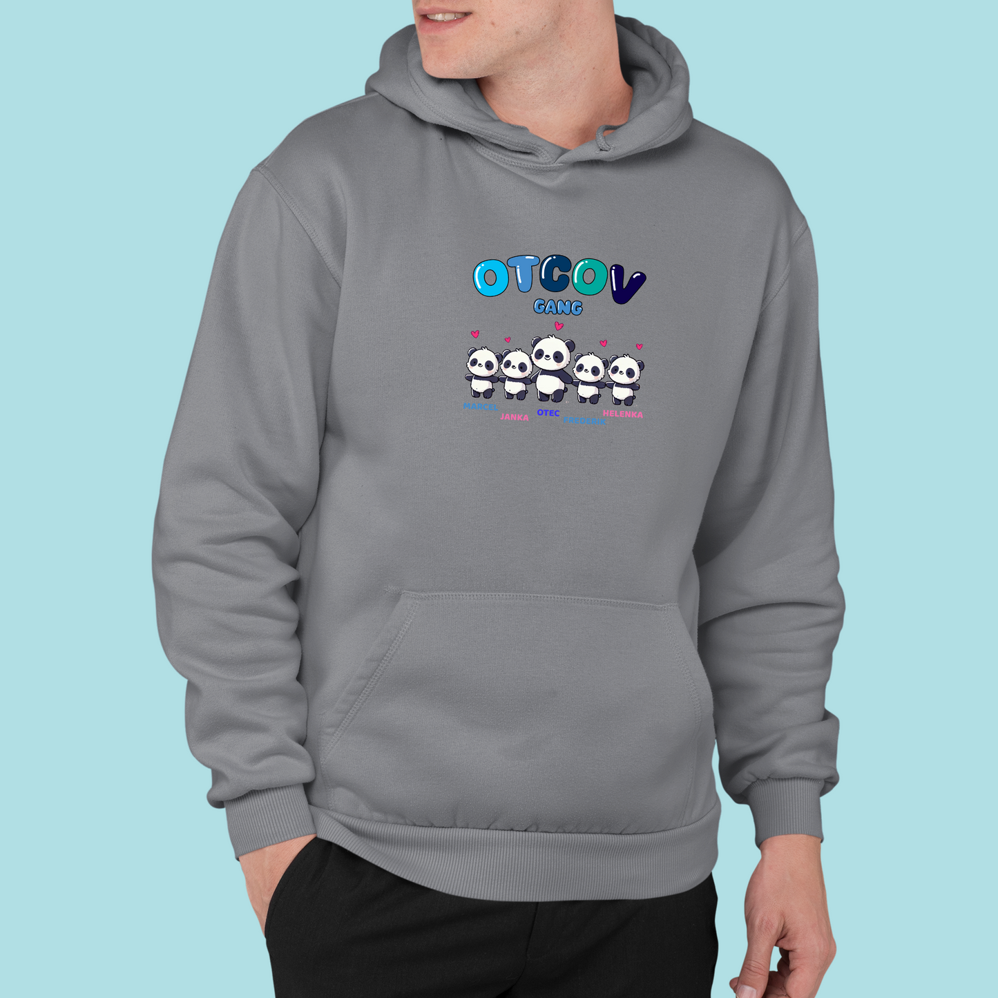 Mikina | Darček pre otca | Otcov gang - pandy |
