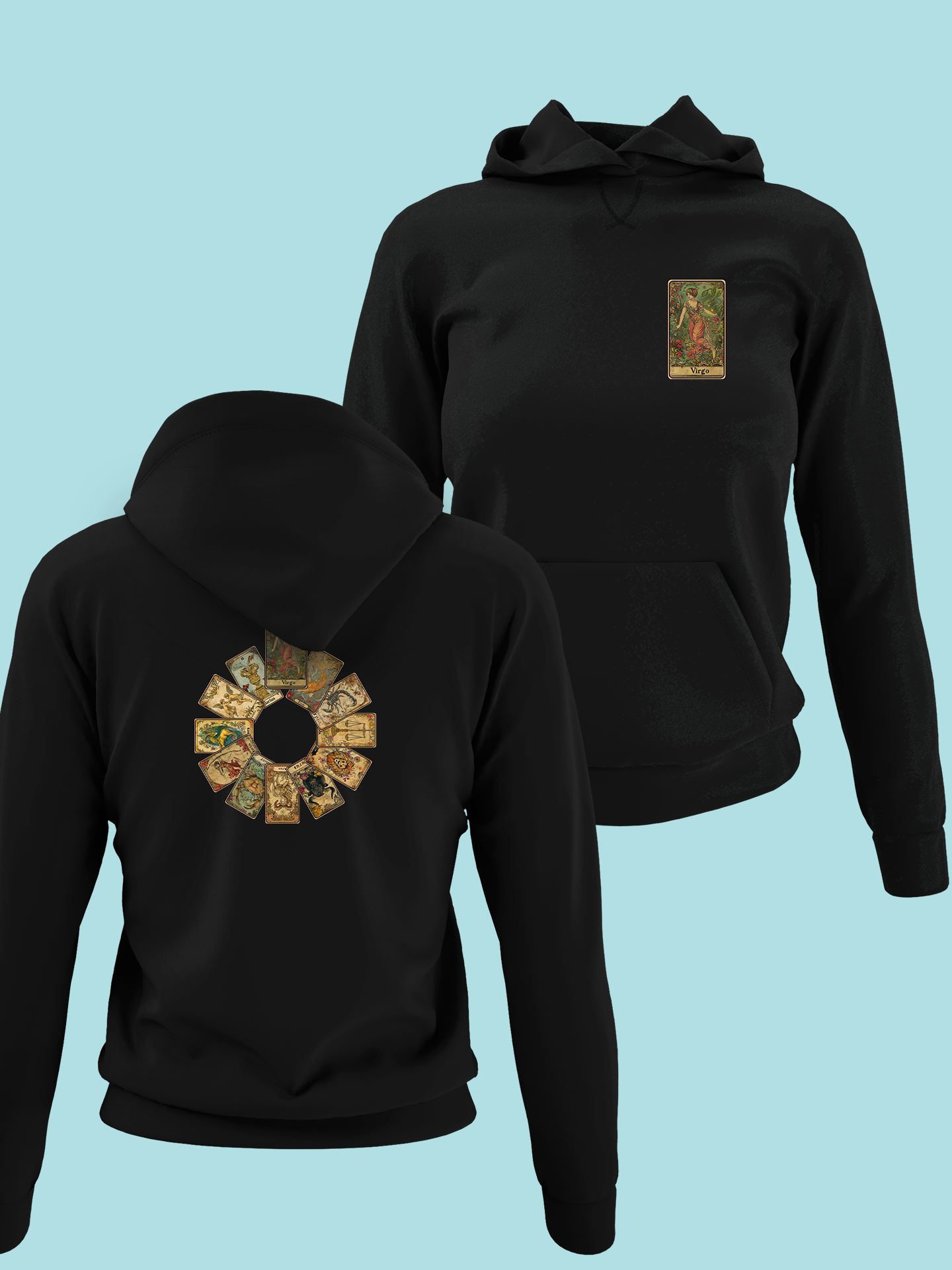 Mikina so znamením Panna (tarotové karty)