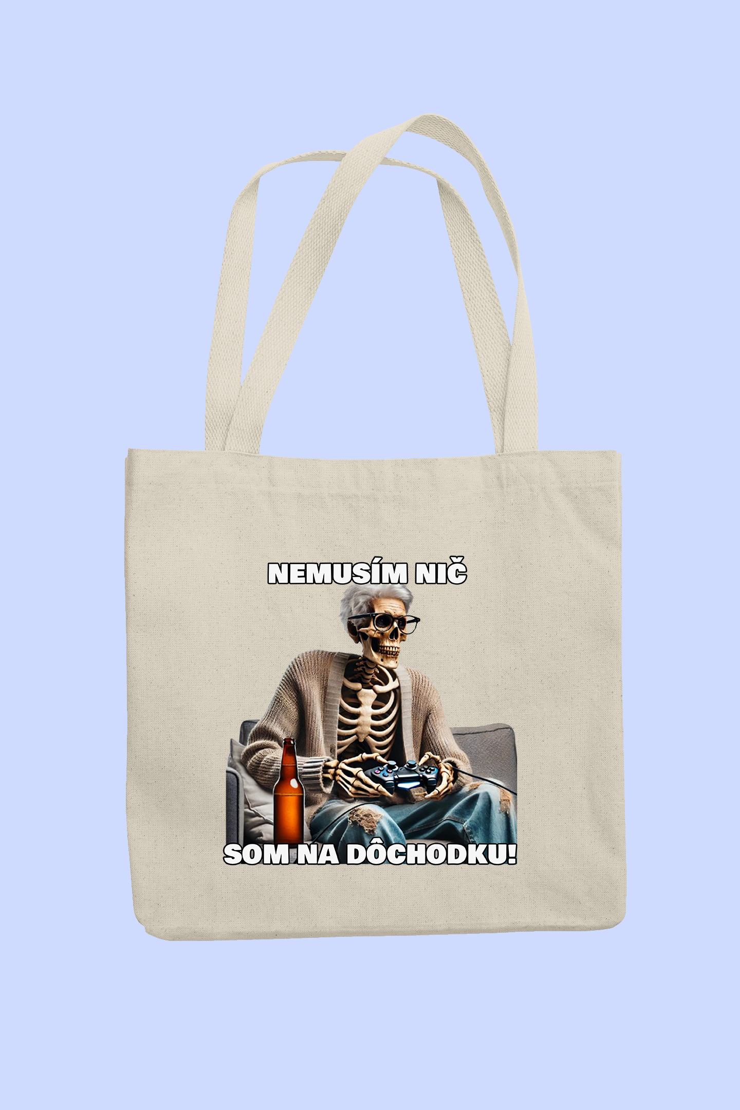 Taška | Darček pre dedka | Nemusím nič som na dôchodku - dedko hráč |