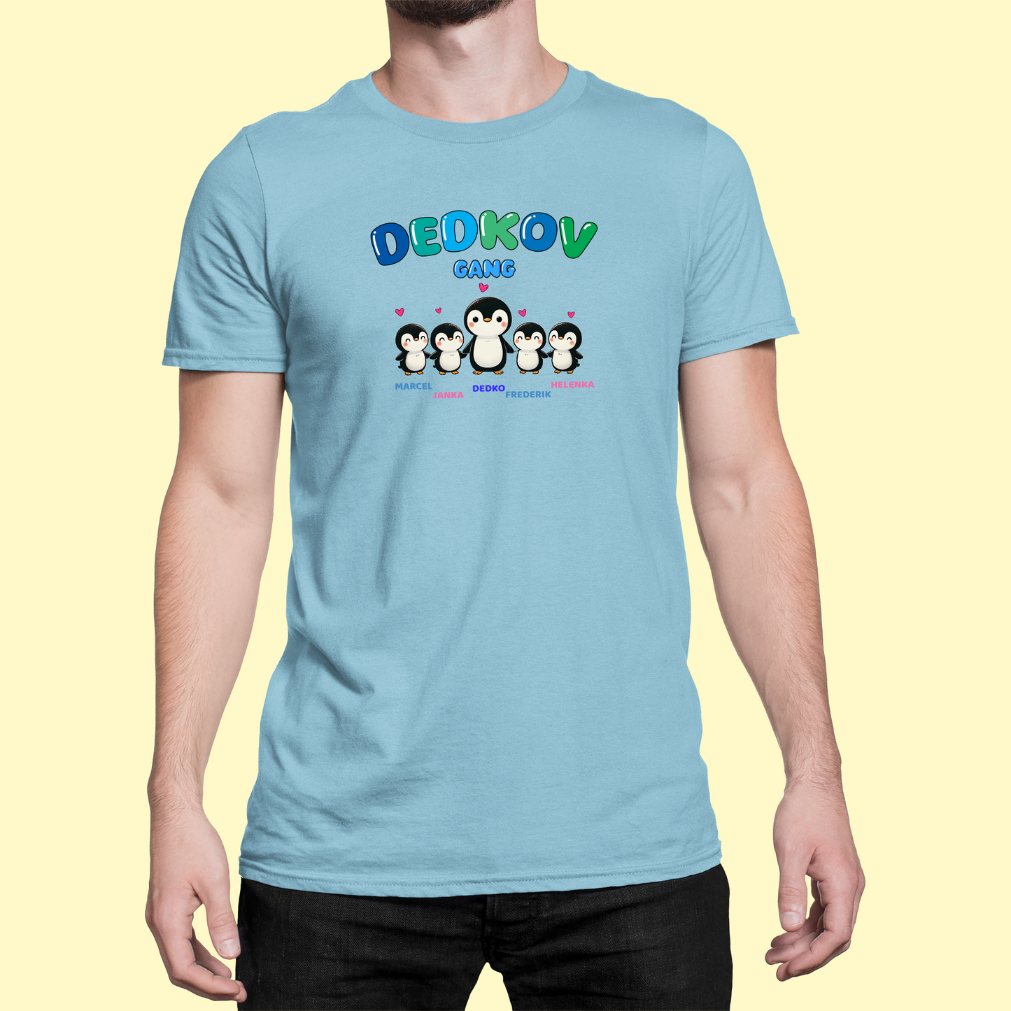Tričko | Darček pre dedka | Dedkov gang - tučniaky |