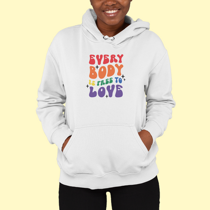 Mikina "Everybody is free to love"