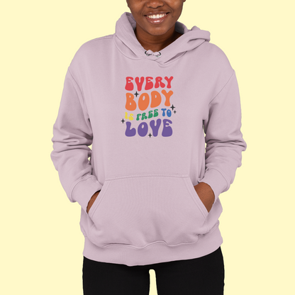 Mikina "Everybody is free to love"