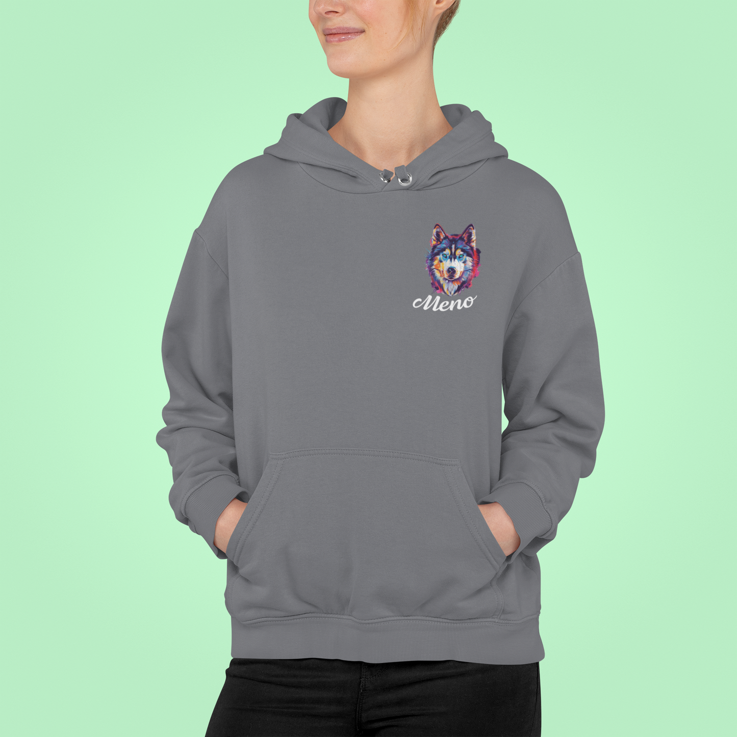 Mikina Sibírsky husky | personalizovaná mikina s menom psíka