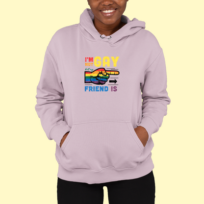 Mikina "I am not gay but my friend is"