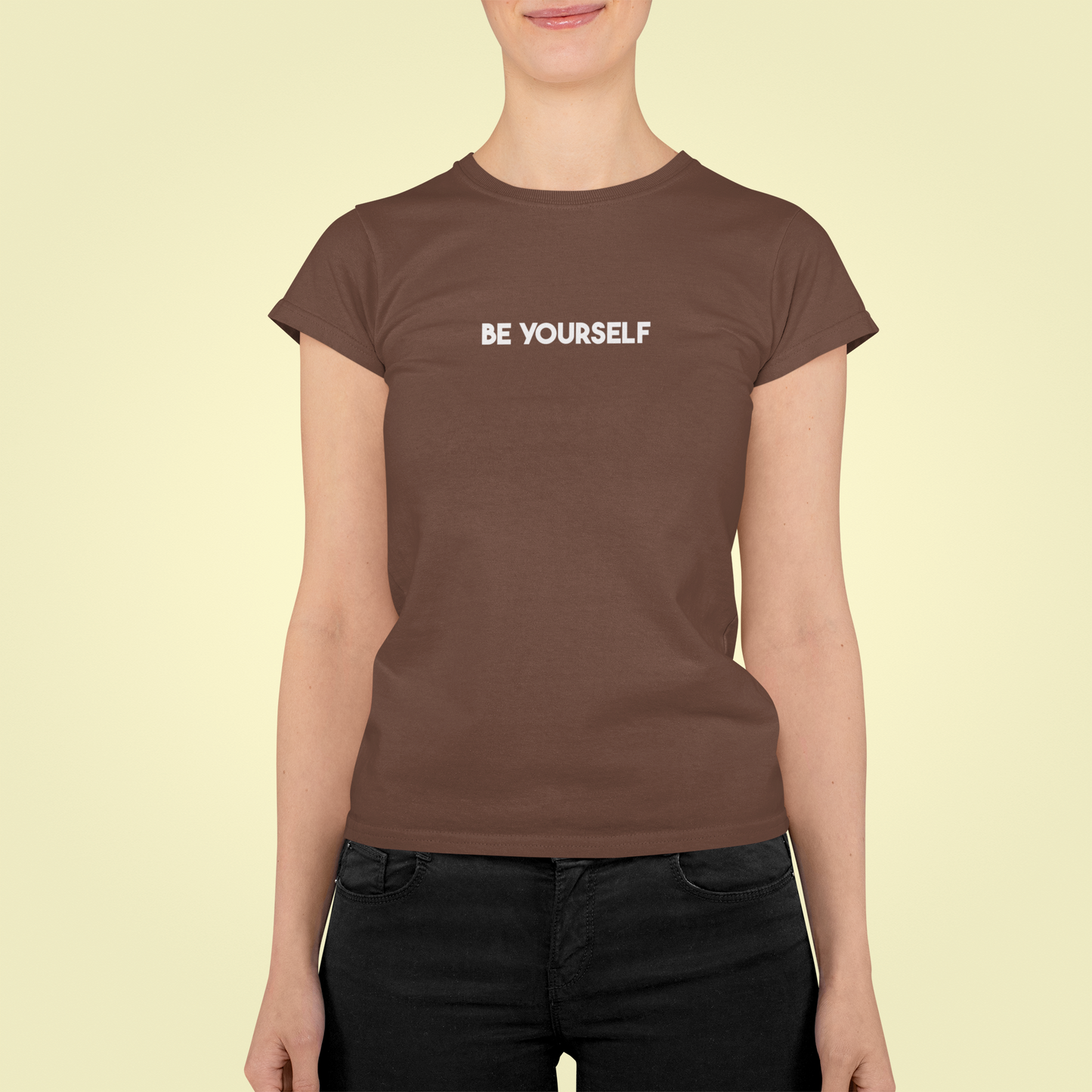 Tričko s nápisom "Be yourself" - Bombové