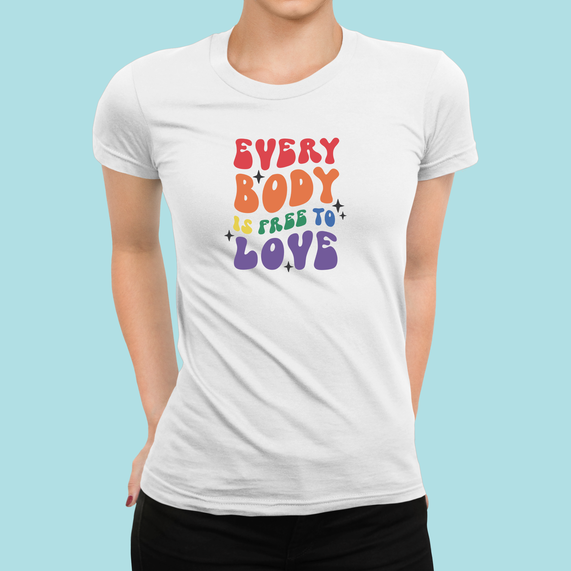 Tričko "Everybody is Free to Love" - Bombové