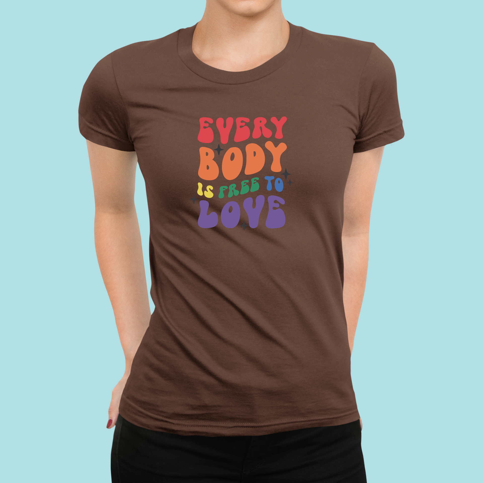 Tričko "Everybody is Free to Love" - Bombové