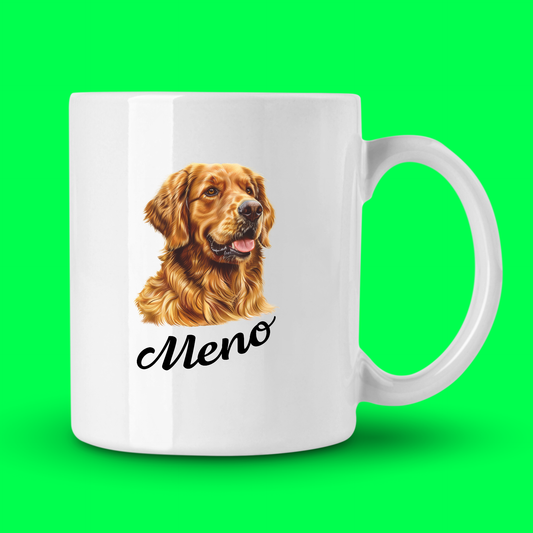 Hrnček Zlatý retríver | personalizovaný hrnček s menom psíka
