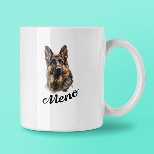 Hrnček Nemecký ovčiak | personalizovaný hrnček s menom psíka - Bombové