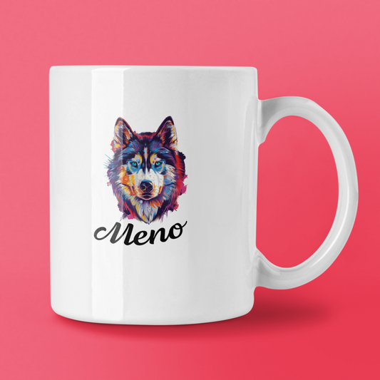 Hrnček Sibírsky husky | personalizovaný hrnček s menom psíka - Bombové