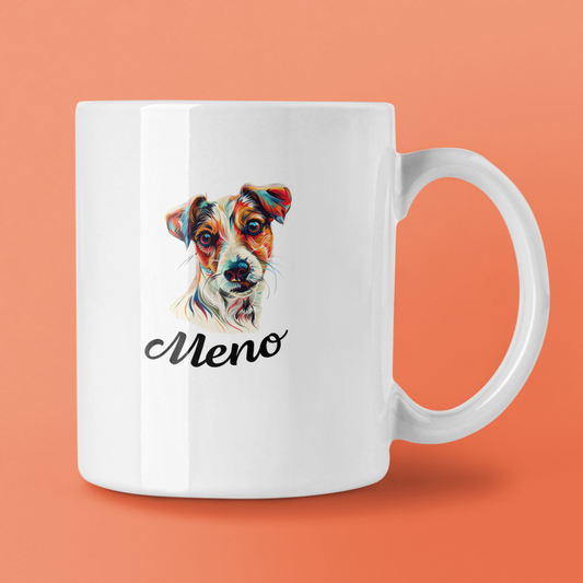 Hrnček Jack russell | personalizovaný hrnček s menom psíka - Bombové