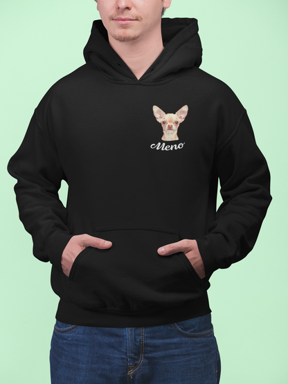 Mikina Čivava (Čierna, Biela) | personalizovaná mikina s menom psíka
