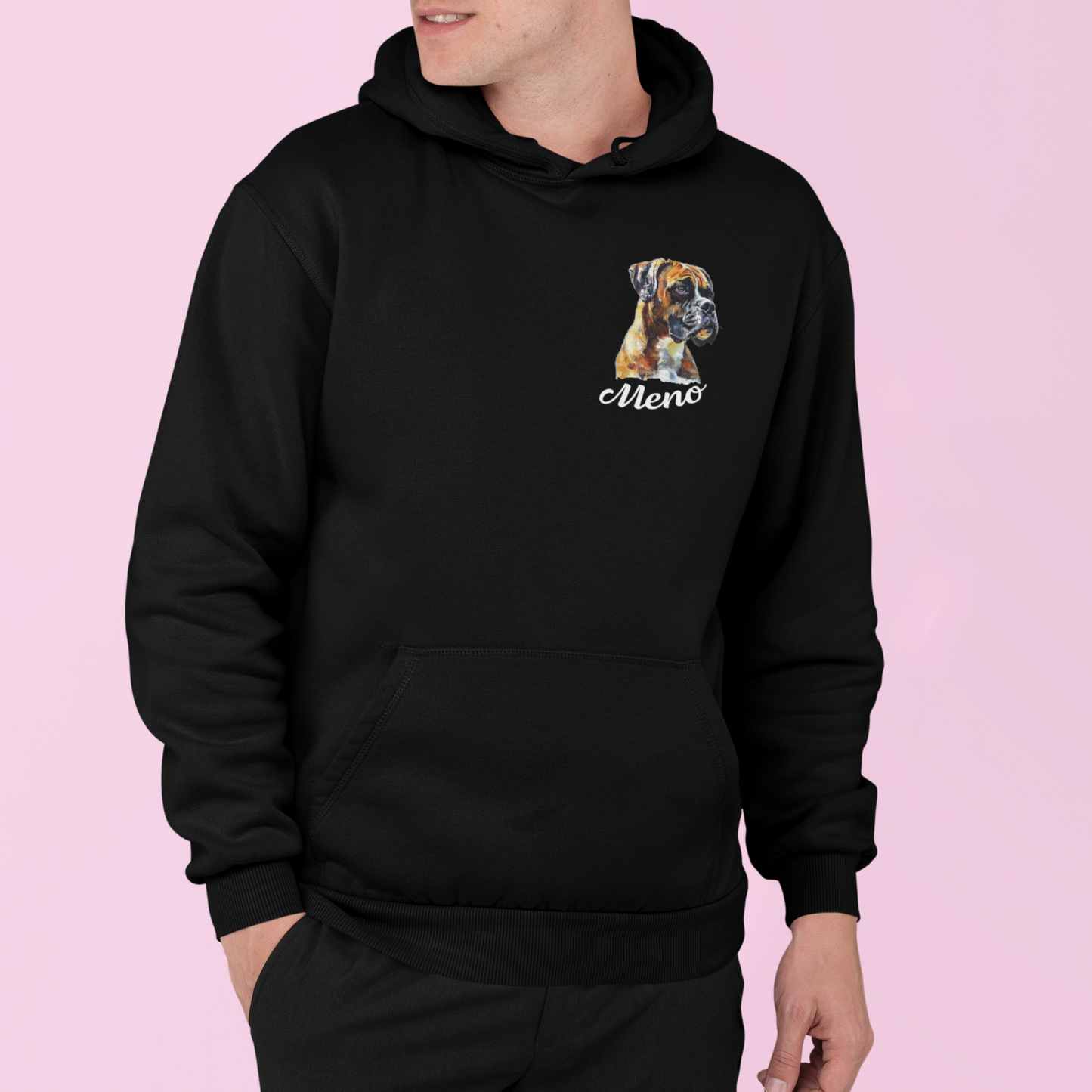 Mikina Boxer | personalizovaná mikina s menom psíka