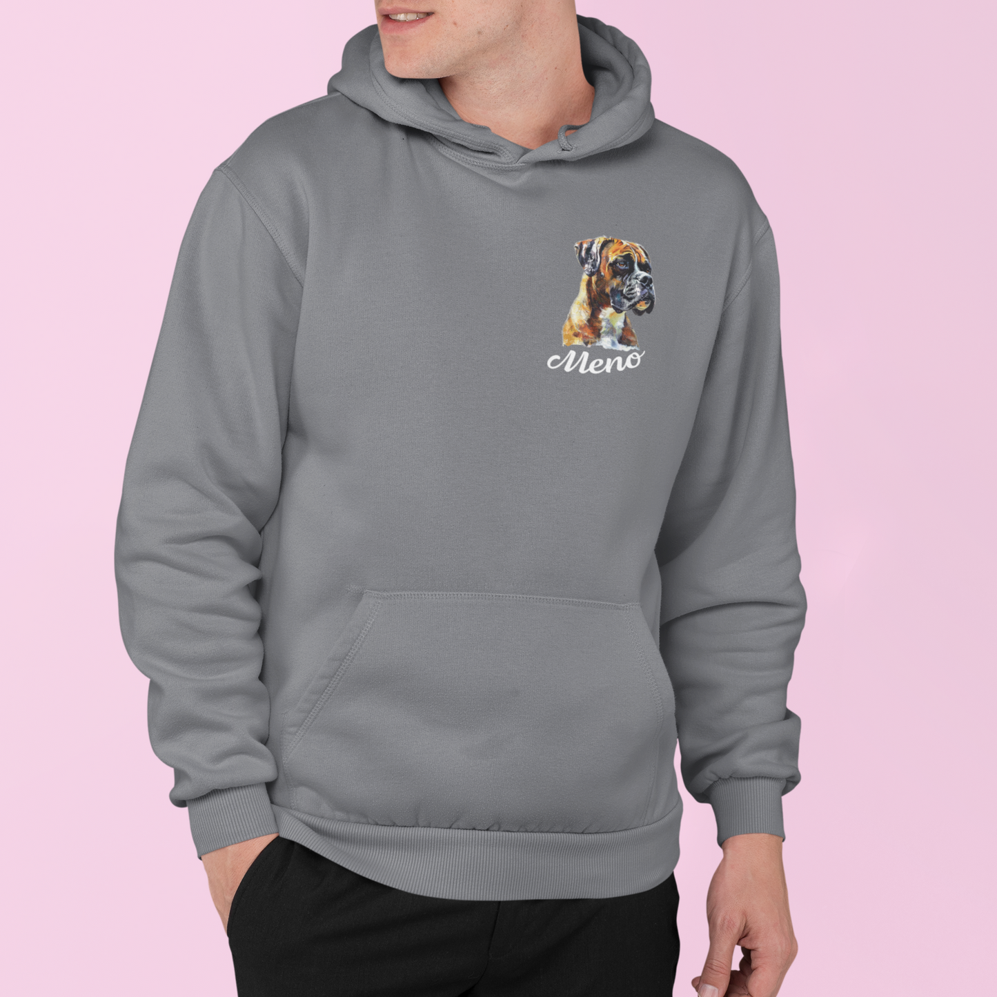 Mikina Boxer | personalizovaná mikina s menom psíka