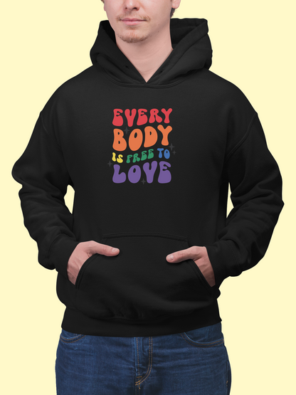 Mikina "Everybody is free to love"