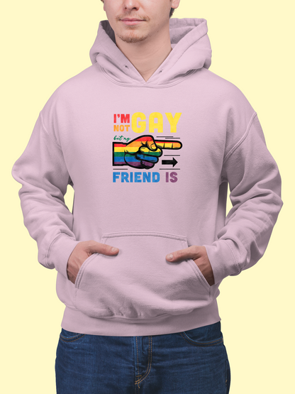 Mikina "I am not gay but my friend is"