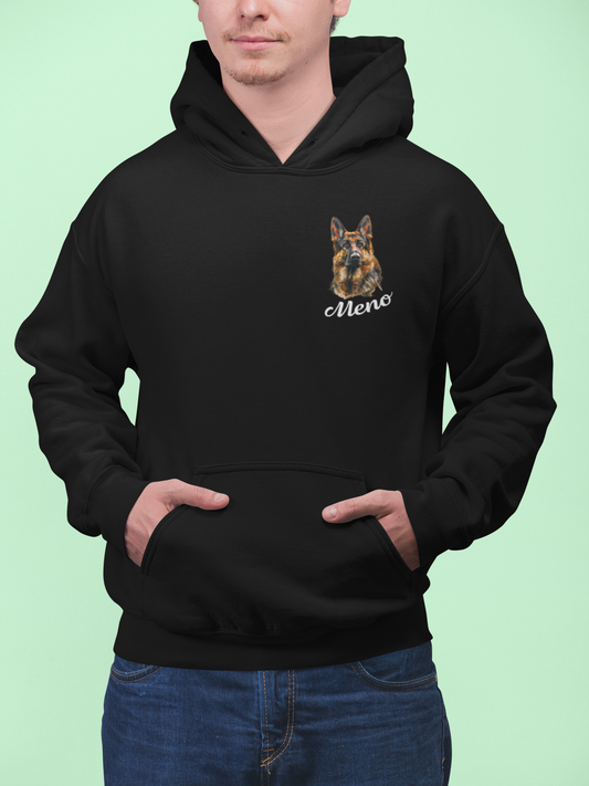 Mikina Nemecký ovčiak | personalizovaná mikina s menom psíka