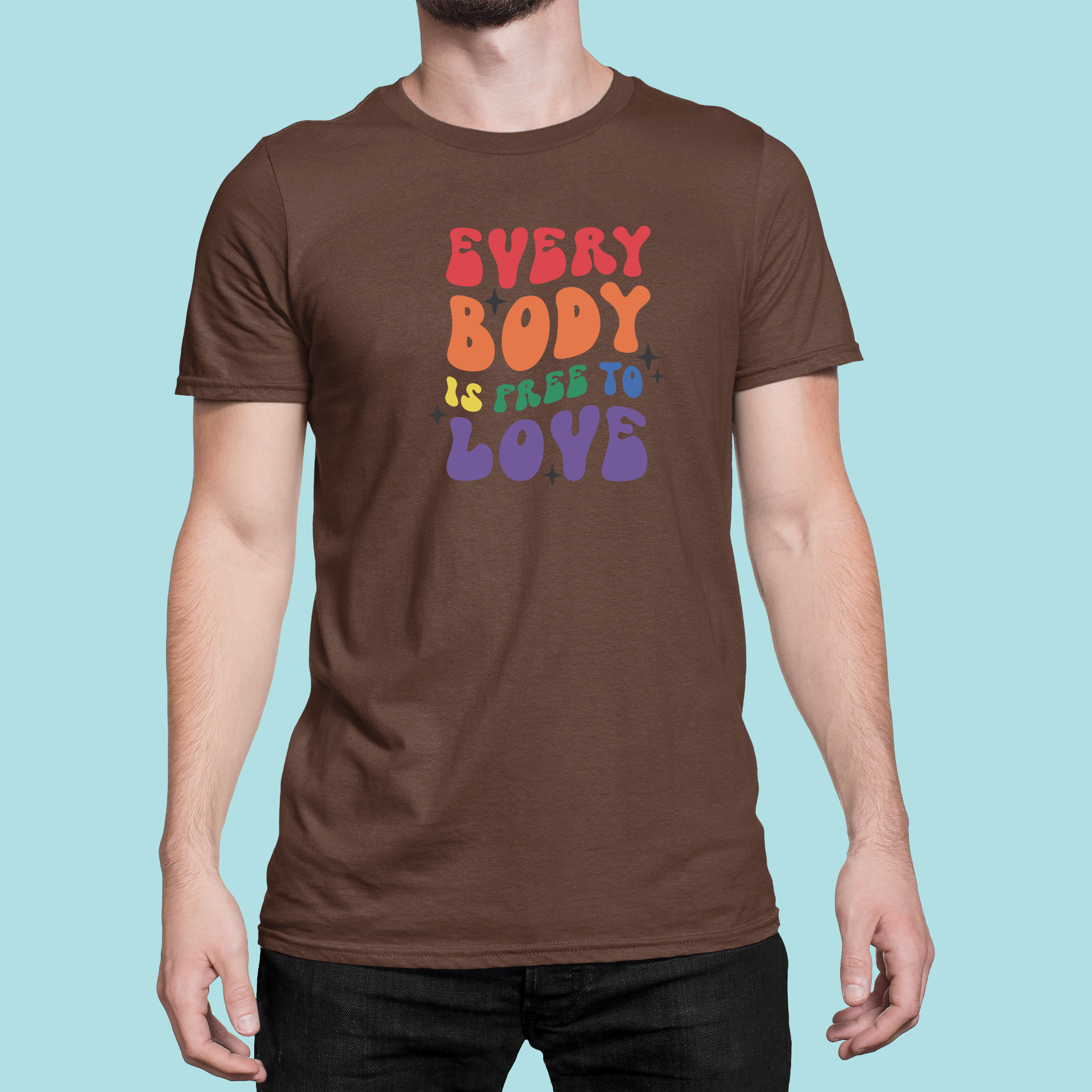 Tričko "Everybody is Free to Love" - Bombové